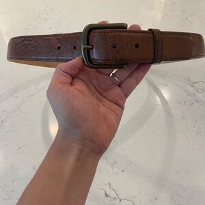 Tecovas Smooth Ostrich Belt - Russet (Size 38)
